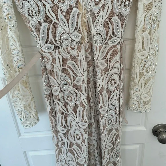 Jovani V-Neck Bridal Gown - Picture 7 of 10